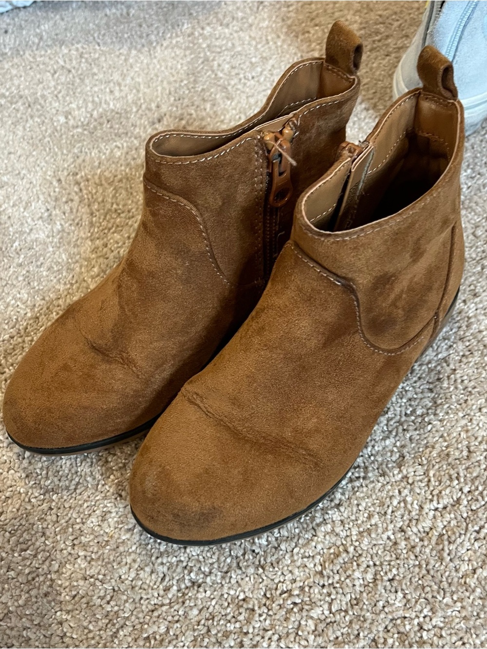 Cat & Jack Brown Suede Kids Ankle Boots